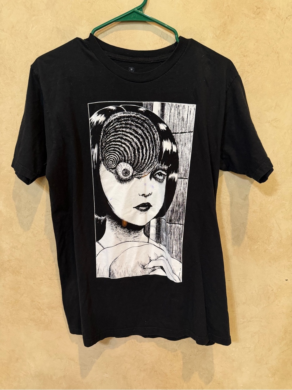 Ripple Junction Black Uzumaki Graphic Tee medium